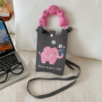 V&auml;ike kootud mobiiltelefonikott Ni&scaron;i disainiga armas multikas, mitmek&uuml;lgne kaasaskantav reisimiseks m&otilde;eldud kott naistele 15*24cm