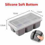 6 lahtriga j&auml;&auml;kuubikuvorm, toidukvaliteediga pehmest silikoonist, j&auml;&auml;tise ja j&auml;&auml;plokkide valmistajad, DIY kodune k&uuml;lm jook, k&ouml;&ouml;gitarbed