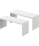 Yamazaki Jitsugyo Tualettruumi Peegli Hoiuriiuli Komplekt 2 tk Valge U.. W22 x D8 x H10cm Torn U-kujuline Riiul Ladustamisriiul Pesuruum 4036 white
