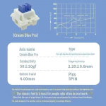 Gote mehaaniline klaviatuuril&uuml;liti V2: Virsikukreem, kollane, sinine sidrun 5-n&otilde;elaga cream pro sinine