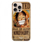 Coque Iphone 16 Pro Max One Piece Wanted Poster Monkey D. Luffy Maniacase