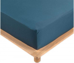 Draps Housse - PROMO LINGE - Percale - 190x140cm - bleu