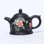 190ml esteetilised Yixingi lillad savist teekannud, kuulsate kunstnike k&auml;sitsi valmistatud kuldne kellukesepott, toores maagist musta mudaga veekeetja, Zisha teekomplekt, kingitus