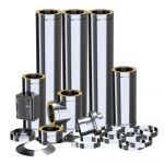 ADAM DW Double-wall system chimney fi 150 - on a foundation