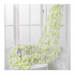 Kunstlilled rotangist &uuml;ksik 1,8 m 135 tk Lillepead Erksad dekoratiivsed siidist plastist rippuvad v&otilde;ltsingud s&uuml;gav roosa v&auml;rv