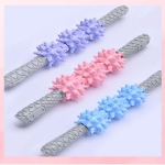 Jooga Geari s&uuml;vakudede lihasmassaaži rullpulk Gray Handle - Pink (1PC)