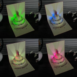 3D-muusikaline s&uuml;nnip&auml;evakaart valguse ja salvestusega &ndash; DIY k&auml;sitsi valmistatud tordikujundus t&ouml;&ouml;tajatele