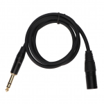 6,35 mm kaabli XLR isa ja isa vahel 3 kontaktiga stereo 14 tolli ja XLR tasakaalustatud juhe k&otilde;lari mikrofoni jaoks 1m / 3.3ft
