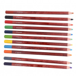 12 tk pastellpliiatsid, puidust varras, professionaalne visandite joonistamise t&ouml;&ouml;riist kunstitarbed maastikuv&auml;rviga