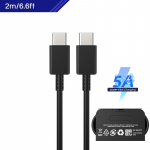 5A Pd USB kaabel 45W t&uuml;&uuml;p C kuni t&uuml;&uuml;p C &uuml;likiire laadimiskaabel Samsung S25 S24 S23 S22 S20 Note 20 A34 A54 A55 A56 A26 A16 Tab S8 S7 laadija juhe 2M(6.6FT)