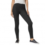 K&otilde;rge v&ouml;&ouml;kohaga teksap&uuml;ksid taskutega, elastne v&ouml;&ouml;koht, slim fit, pikad p&uuml;ksid M must