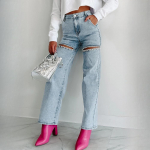 GMXIA Naiste moe vabaaja &uuml;hev&auml;rvilised k&otilde;rge v&ouml;&ouml;kohaga p&uuml;ksid ja kapriis S