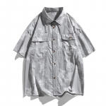 Suuruses meeste l&uuml;hikeste varrukatega s&auml;rk, Retro tie-dye gradient l&uuml;hikeste varrukatega s&auml;rk, L&otilde;tv l&otilde;ige 8XL