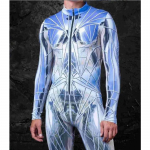 Lahe superkangelase mehaanilise raudr&uuml;&uuml; k&uuml;berpunk Bodysuit Steampunk kombinesoon Halloweeni peo karnevali cosplay kost&uuml;&uuml;m Zentai Kids S 120cm