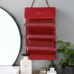 Makeup Bags Detachable 4Pcs in 1 Portable Cosmetic Bag Travel Folding Separable Toiletry Storage Bag Organizer Make Up Pouch New lilla