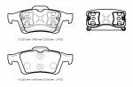 For Volvo S40 2008 2012 Rear Brake Pad Dısc 123X48X15,6 Bramax 4387371
