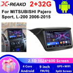Autoraadio Mitsubishi Pajero Sport 2 L200 Triton 2008-2016 jaoks Carplay Navigatsioon GPS Android Auto DSP Multimeediam&auml;ngija Ei 2din 4 core 2GB+32GB CP