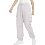 Nike Sportswear Club Fleece Keskmise v&ouml;&ouml;kohaga &Uuml;le suuruse Cargo T&otilde;mmatava paelaga Mugavad Soojad Kootud Dressip&uuml;ksid Naiste Alaosad Hall-Lilla Valge DQ5197-019 L white