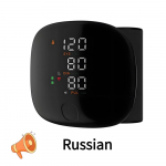 Taaslaetav randme verer&otilde;hum&otilde;&otilde;tja h&auml;&auml;l Smart Touch LED-ekraan, digitaalne automaatne BP tonomeeter pulsisageduse sf&uuml;gmomanomeeter A01 Russian