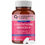 Carbamide Forte Jaapani Redutseeritud L-Glutatiooni Tabletid 500mg E-vitamiiniga | Glutatioon H&uuml;aluroonhappega &ndash; 30 Taimset Tabletti Iga&uuml;ks