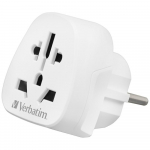 Verbatim Adapter Podr&oacute;żny Eu/Uk/Uswteu-02 Biały/White 49549
