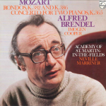 LP-plaat ALFRED BRENDEL, IMOGEN COOPER, SIR - Mozart: Rondos K. 382 Ja K. 386, C 18PC91 PHILIPS Jaapan Obi Klassikaline Kasutatud