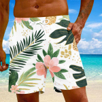 Meeste moe Hawaii mustriga elastse v&ouml;&ouml;kohaga vabaaja joogap&uuml;ksid rannap&uuml;ksid L