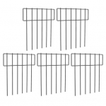 Yousheng 5 tk Loomade T&otilde;ke Aed Kaevamiseta Rauast Aia Roostekindel Metallist Piirded &Auml;&auml;r K&uuml;&uuml;likutele Ja Koertele Maa Kaitse V&auml;ljas Hoov Terrass 5pcs must