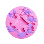 Dinosauruste silikoonfondant kooki katmisvorm &scaron;okolaadi k&uuml;psetussugarcrafti vorm 1pcs