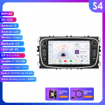 HIZPO Fordi/Focusi/S-Maxi/Mondeo 9/GalaxyC-Maxi jaoks Autoraadio Multimeedia Video M&auml;ngija Navigatsioon GPS Intelligentne Android 13 ILMA DVD-ta 2din 2 din 2.5D USB B S4 8Core 4G 32G
