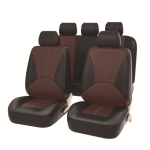 Uued T&auml;iskomplekt Mustad Autoistmekatte Padjad Autot&ouml;&ouml;stuse Istmekaitsekatted Universaalsed Autoistmekatted Sisustusaksessuaarid 5Seats must/kohv
