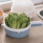 2 Layer Washing Basket for Food Straining and Vegetable Cleaning in the Kitchen roosa