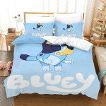 Kohandatud Multikas B-Blueys Bandit Chilli Tekikott Padjap&uuml;&uuml;r Voodipesukomplekt T&auml;iskasvanud Poiss T&uuml;druk Magamistuba Lapsed &Uuml;hekohaline Kahekohaline AU Single 140x210cm