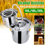 8 Gal 30L/18L/10L Moonshine Destilleerija Roostevabast terasest Pruulimisalkoholi Destilleerimismasin Pruulimiskomplekt Br&auml;ndi Viina Destilleerija 10L