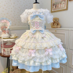 Suvine Sweet Lolita kleit Armas printsess Pits Magus Lamineeritud Pikk XS