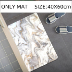 Marmoreerimine 3D-printimine Du&scaron;ikardinad Marmorist Golden Stripes vannimatid Vaip WC-kaane kate Vannitoa kardin konksudega