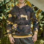 Meeste Moodne Camouflage Dressipluus Meeste Kapuutsikangas Pingutusn&ouml;&ouml;riga Soonikkoes Sulgemisega M khaki