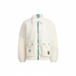 Adidas Neo X Jujutsu Kaisen &Uuml;hiselt Br&auml;nditud JJTK Jakk Seljaprindi ja T&otilde;mblukuga Meeste Jakk Valge HZ2427 XL