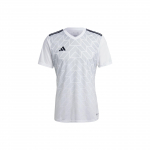 Adidas Team Icon 23 Geomeetriline Muster V-kaelusega L&uuml;hikeste Varrukatega Jalgpalli S&auml;rk Meeste pealiskatted Valge HR2630 S