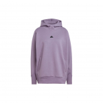 Adidas SS24 True Healing Series Z.N.E. Kapuutsiga pusa &Uuml;hev&auml;rviline Logoga Spordihoodie Vabaaja Hoodied Naiste Hoodied Tumehall Lilla IN5123 L