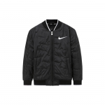 Nike Puuvillane Jakk Vabaaja &Uuml;mmarguse Kaelusega Pikkade Varrukatega Laste jakid Must NY2142010GS-002 L