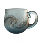 Ookeanilaine klaaskruus 12oz K&auml;sitsi valmistatud rannikuklaasid kohvi, tee, kokteilide jaoks N&otilde;udepesumasinas pestav Kunstiline kohvitass Kingitus looduses&otilde;pradele 350ml