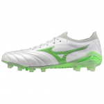 Mizuno Morelia Neo 4 Beta Jaapan Mugavad S&uuml;nteetilisest Nahast Libisemiskindlad Vastupidavad Jalgpallisaapad Unisex Jalgpallisaapad Valge Roheline P1GA254037 44.5