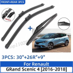 Renault GRand Scenic 4 2016-2018 jaoks 30 +26 +9 Eesmised ja tagumised kojamehed Tuuleklaas Tuuleklaasi Akna L&otilde;ikuri Tarvikud 2018 must