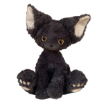 Devon Rex Kassi Pl&uuml;&uuml;snukk Armas Simulatsioonilemmikloom Kassipoeg Devon Rex Pl&uuml;&uuml;sid Armas Pehme M&auml;nguasi ool Devon Rex Kassi Pl&uuml;&uuml;s Pika Karvaga Nukk black