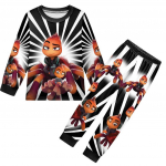 Laste Poiste T&uuml;drukute Anime Koomiks Pahad Poisid Prindiga Vabaaja Pikkade Varrukatega T-s&auml;rk P&uuml;ksid P&uuml;ksid Riidekomplekt 160cm