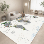 Loomadega Maailmakaardi Vaip Magamistuppa Elutuppa Kodu Diivanile Laste Magamistuppa Lastele Suur P&otilde;randamatt Kingitused Kodu Kaunistus Vaip 80X120CM