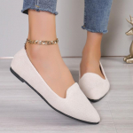 moodsad madalad kingad naistele mugavad pehmed slip-on tasased terava ninaga kingad naiste vabaaja madala kontsaga paljajalu elegantsed tossud 36 beež