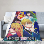 Pehmed soojad tekid Lapsed T&auml;iskasvanud Telkimine Anime Oshi No Ko Aquamarine Hoshino Visketekk Flanell Voodikate Elutuba Voodikate 30x40in