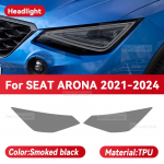 SEAT ARONA 2021-2024 Autole Esitulede Suitsutatud Must TPU Kaitsekile Esitulede V&auml;rvimuutja Katte Kleebis Smoked black